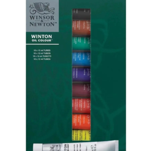 Winsor & Newton-Juego de pintura al óleo profesional Winton, tubos de 10/20 y 12ml para artistas
