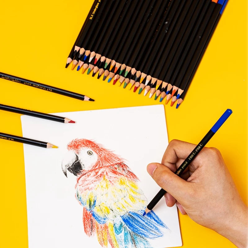 12 colores esmalte color, pintura lápiz al óleo pintura profesional para manualidades, usable en alfarería. Una vez terminada la pintura, se puede esmaltar y cocer